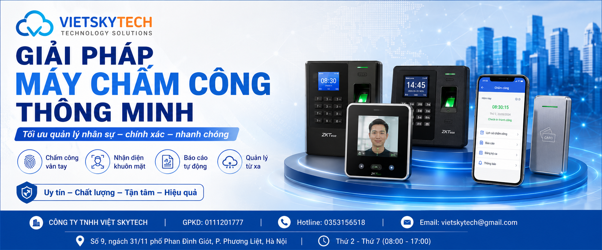 Máy chấm công thông minh