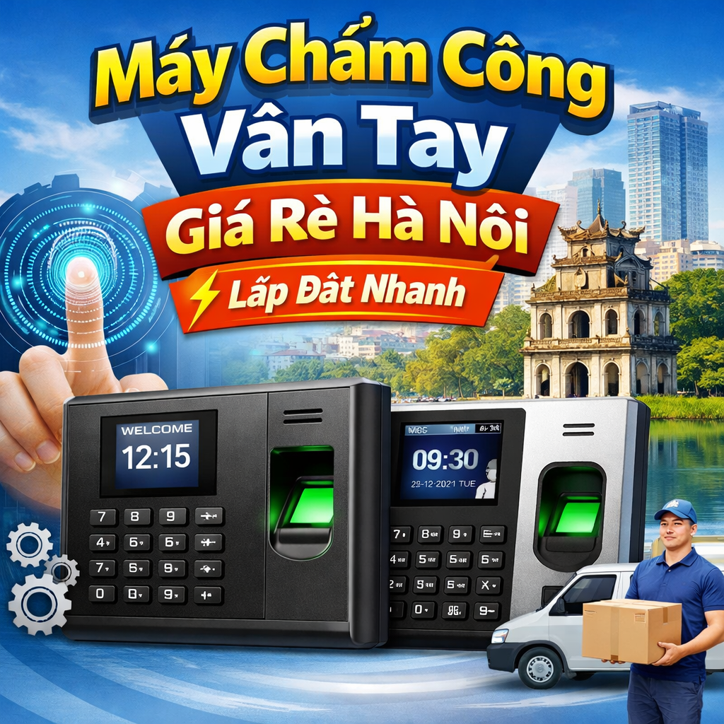 Máy Chấm Công Vân Tay Giá Rẻ Hà Nội | Lắp Đặt Nhanh