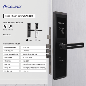 Khóa thẻ từ khách sạn OSUNO OSN-2311 - góc nhìn 3