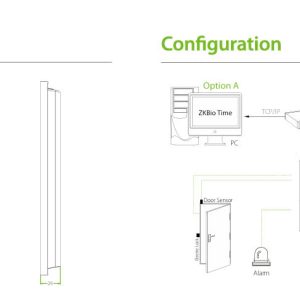 Kích thước và sơ đồ kết nối ZKTeco G5 Kích thước và sơ đồ kết nối ZKTeco G5